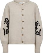 Atelier Rêve Irmorris CA Kvinde Birch Cardigans Regular Fit Str L - ho...