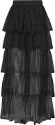 Pieces Pcshelby HW Ankle Skirt D2D Kvinde Sort Maxi Nederdele Str L - ...