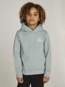 Calvin Klein Small Monogram Hoodie Str 8 - Jadeite Sweatshirts hos Mag...