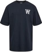 Wood Wood Wwasa Not To Be Trusted Tshirt Mand Dark Navy Kortærmede T-s...