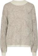 Pieces Pcjenna LS Oneck Knit Noos BC Kvinde Hvid Sweaters Str M - hos ...