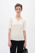 InWear Dagnaiw V Tshirt Kvinde Whisper White Kortærmede T-shirts Slim ...