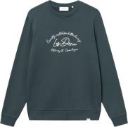 Les Deux Camden Sweatshirt Mand Pine Green/ivory Sweatshirts Str L - h...