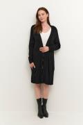 Culture Cuannemarie Long Cardigan Kvinde Black Cardigans Str L - hos M...