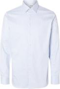 Selected Homme Slhslimperformance Shirt LS Noos Mand Cashmere Blue/str...