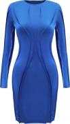 OW Collection Twist Mini Dress Kvinde Blue Korte Kjoler Str L - Polyes...