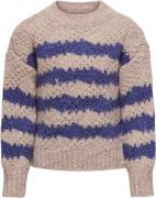 ONLY Kogace LS High Neck KNT Kvinde Silver Pink/clematis Blue Sweaters...