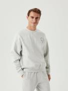 Björn Borg Borg Oversized Crew Mand Ultra Light Grey Melange Sweatshir...