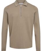 Samsøe Samsøe Guna Half zip 10490 Mand Pure Cashmere Sweaters Str L - ...