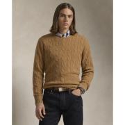 Polo Ralph Lauren 2/12 Cashmere Sfalsl-swt Mand Brown Sugar Melange Sw...