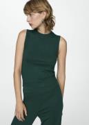 MANGO Knitted top With Wide Straps Kvinde Dark Green Tanktoppe Str L -...