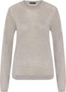 Bruuns Bazaar Charlenebbround Neck Knit Kvinde Sand Melange Sweaters S...