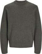 Jack & Jones Jprblamilano Stitch Knit Crew Neck Mand Peat/melange Swea...