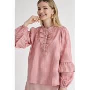 A-VIEW Karin Blouse Kvinde Rose/red Langærmede Bluser Str 40 - hos Mag...