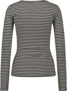 Sofie Schnoor Tshirt Long Sleeve Kvinde Black Striped Langærmede T-shi...