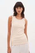 InWear Dagnaiw Striped Tank Kvinde Alabaster/pure White Stripe Tanktop...