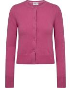 Marella Graphic Cardigan 100% Cashmere & Wool Blend Kvinde Cardinal Ca...