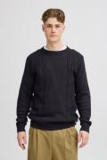 Casual Friday Cfkristian Crew Neck Cable Knit Mand Dark Navy Sweaters ...