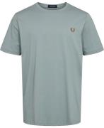 Fred Perry M1600 Mand Slvrblue/dkcaram Kortærmede T-shirts Str S - Bom...