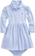 Polo Ralph Lauren YD Oxford Meshstripe Dress-dr-knt Str 24 mdr / 86 cm...