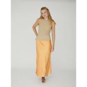 A-VIEW Eva Tank top Kvinde Light Yellow Toppe Tætsiddende Fit Str 40 -...