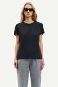 Samsøe Samsøe Solly tee Solid 205 Kvinde Black Kortærmede T-shirts Str...