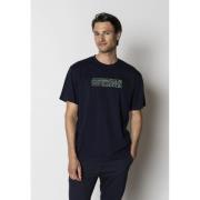 Clean Cut Copenhagen Jonas Organic Tshirt Mand Navy Kortærmede T-shirt...