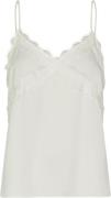 Modström Tenjamd top Kvinde Soft White Solid Tanktoppe Str L - hos Mag...