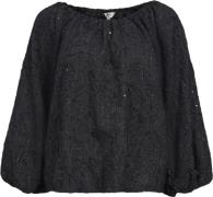 Object Objfara LO L/S TOP 135 Kvinde Black Toppe Loose Fit Str 40 - ho...