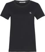 Calvin Klein CK Embroidery Slim TEE Kvinde Bae Kortærmede T-shirts Str...