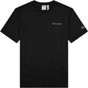 Champion Organic Cotton Blend Small Script Logo Tshirt Mand Black Beau...