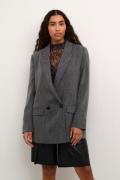 Kaffe Kajosie Blazer Kvinde Grey Melange Blazere Str 40 - hos Magasin