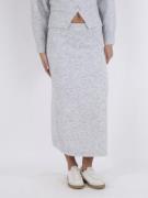 Neo Noir Ashanti Knit Skirt Kvinde Light Grey Melange Maxi Nederdele S...