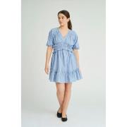 A-VIEW Safia Dress Kvinde Blue/white Stribe Korte Kjoler Str 40 - hos ...