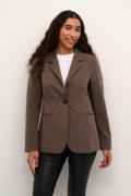 Kaffe Kasakura Blazer Kvinde Major Brown Blazere Tight Fit Str 46 - ho...