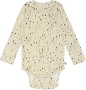 PETIT PIAO Body L/S Printed Str 80 cm - Poppy Aop Langærmede Bodies Bo...