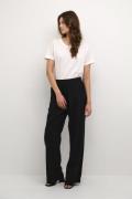 Kaffe Kanaya Wide Pants Kvinde Black Deep Bukser Med Brede Ben Relaxed...