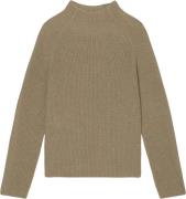 Marc O’Polo Pullover, Longsleeve, Standup Coll Kvinde Shaded Brown Mel...