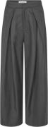 Lollys Laundry Zolall Pants Kvinde Dark Grey Melange Bukser Med Brede ...