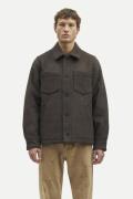 Samsøe Samsøe Pally Shirt Jacket 14163 Mand Chocolate Torte Overgangsj...