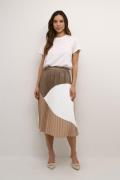 Culture Cubetty Colorblock Skirt Kvinde Cub/bone Brown/spring Garden M...