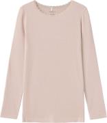 Name It Nkfkab LS Slim TOP Noos Str 116 - Sepia Rose Langærmede T-shir...