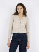 Neo Noir Hunter Multi Knit Cardigan Kvinde Beige Melange Cardigans Str...