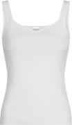 Neo Noir Hanora Knit Top Kvinde White Tanktoppe Str 42 - hos Magasin