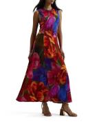 Ted Baker Bryneyy Slinky Jersey Printed Racer Kvinde Multicol Maxi Kjo...