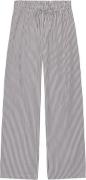 Moshi Moshi Mind Moon Pants Stripe Kvinde Dark Taupe / Ecru Bukser Med...