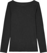 Marc O’Polo Tshirt, Long Sleeve, Boat Neck Kvinde Black Langærmede T-s...