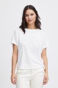 Fransa Frelina TEE 2 Kvinde Blanc De Blanc Mix Kortærmede T-shirts Str...