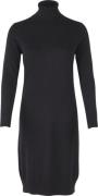 Saint Tropez U6801, Knit Dress L/S High Neck Kvinde Black Midi Kjoler ...