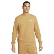 Nike Club Crewneck Mand Elemental Gold/white Sweatshirts Str L - Bomul...